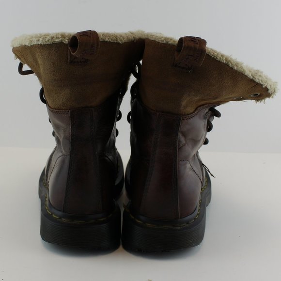 Dr Martens Brown Leather Wool Lining Boots (37 EU - 6 US) - Picture 4 of 11